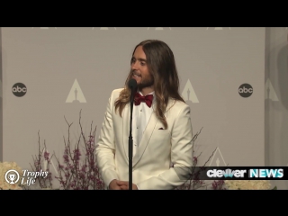 jared leto best supporting actor - oscars 2014 press interview clevver news