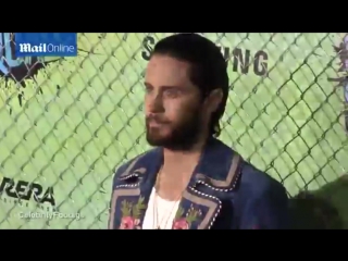 jared on the red carpet, the premiere of "suicide squad" | 08/01/2016, new york